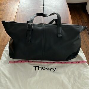 COPY - Theory black leather carry all bag